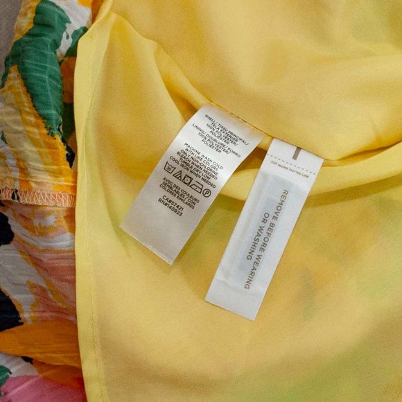 NWT Loft Floral Ruffle Tiered Swing Dress size L - Picture 7 of 8